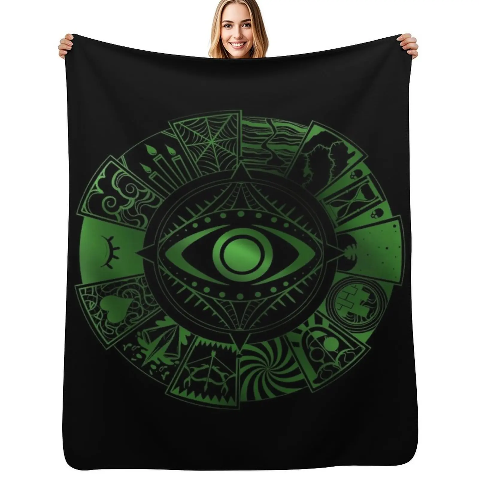 

15 Fears Wheel Throw Blanket Luxury Designer Large Multi-Purpose Blanket