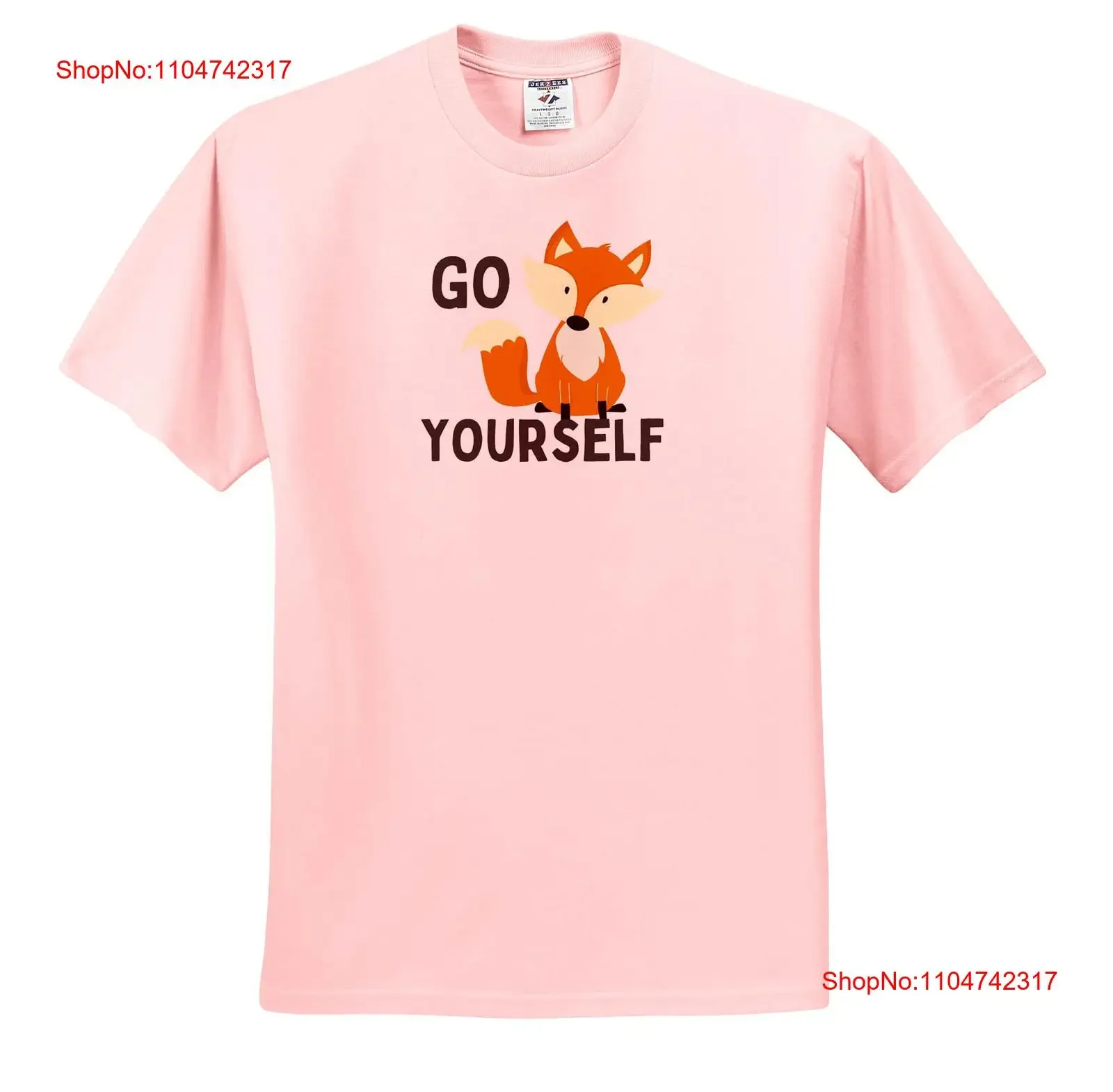 3dRose Go FOX Yourself T Shirt vintage Washed Stylish Stretched Unisex Soft Comfortable fashion graphic streetwear
