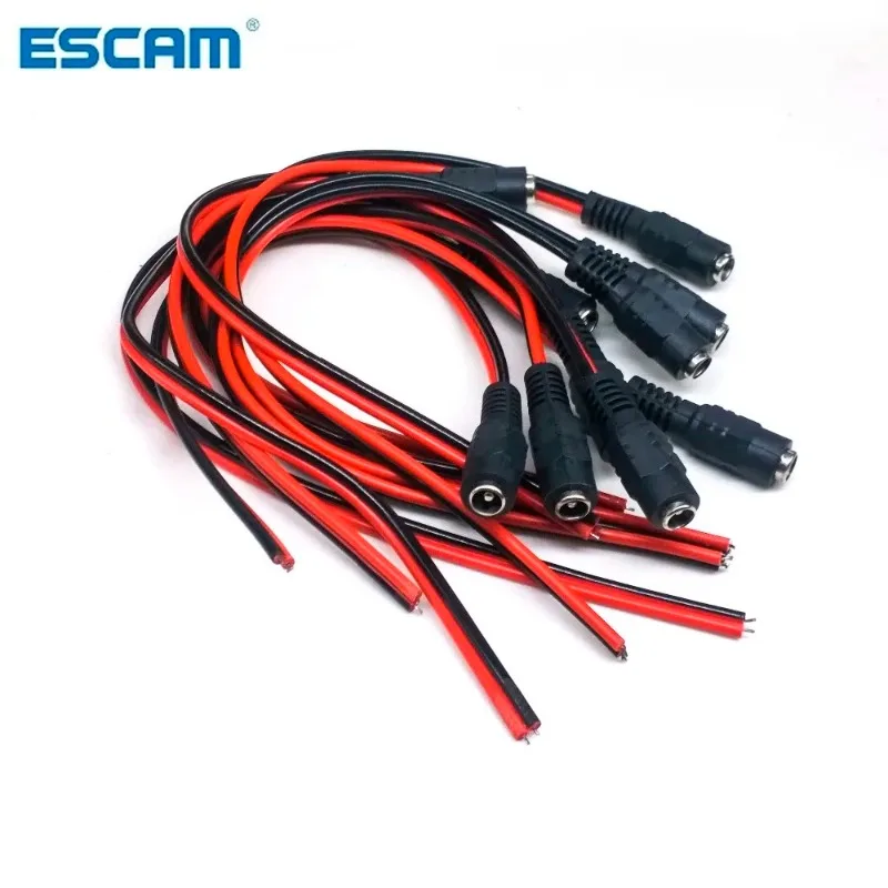 5.5x2.1mm dc vrouwelijke kabel 12 V Plug DC Vrouwelijke Adapter kabel Connector voor CCTV Camera DC plug Vrouwelijke 5.5*2.1