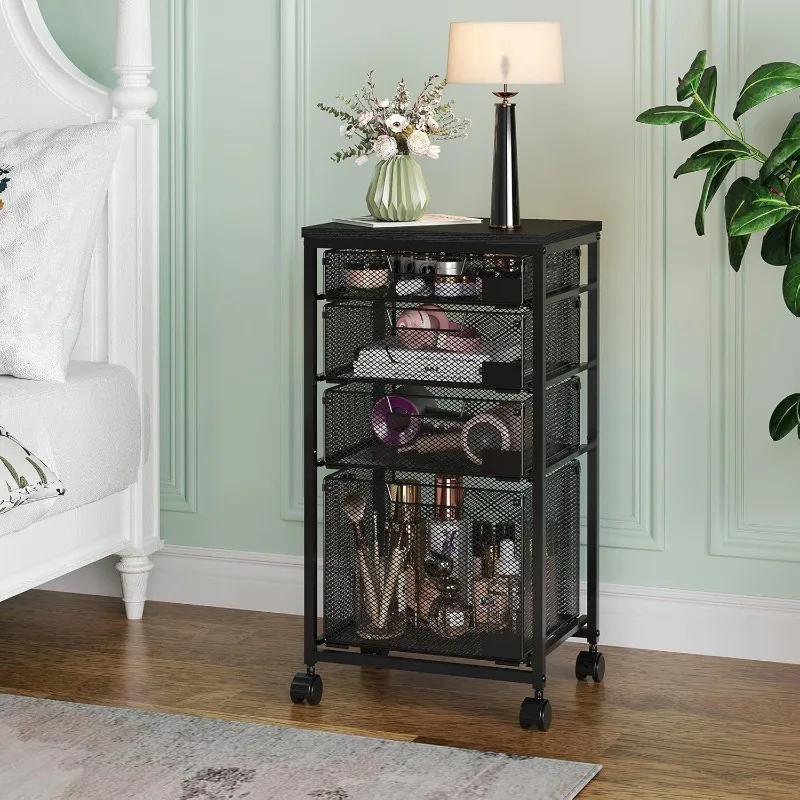 Movable file cabinet home office multifunction with drawer storage