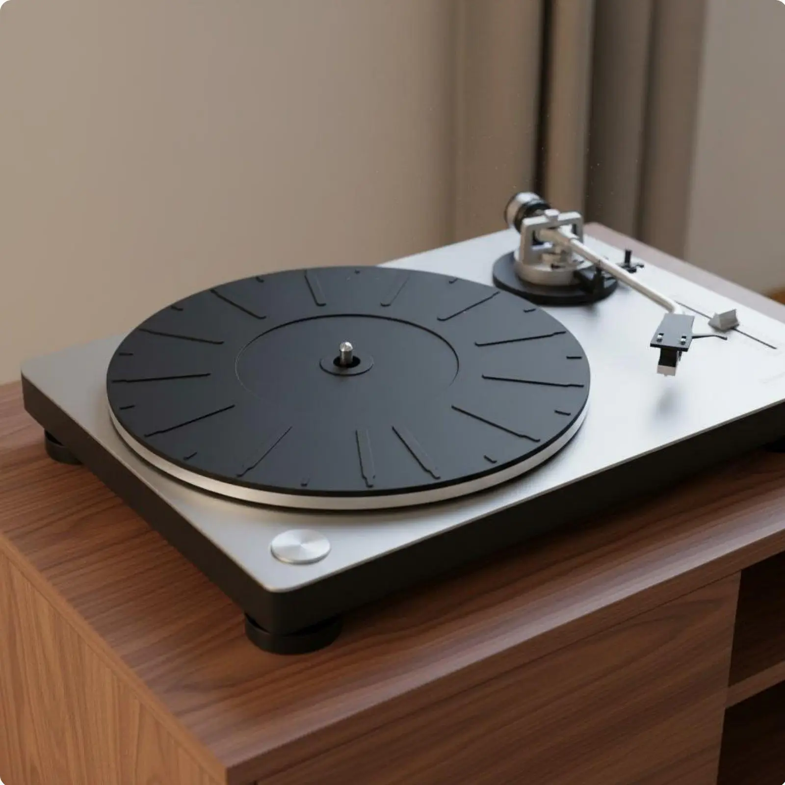Turntable Non Slip Pad Anti Vibration Silicone Mat for Turntables Vinyl Player Stability and Noise Reduction