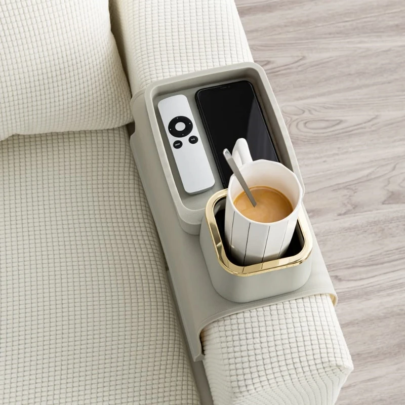 

Sofa Armrest Coaster, Mobile Phone Remote Control Storage Box, Multifunctional Sofa Armrest Shelf