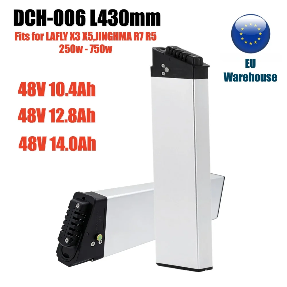 48V 14Ah 12.8Ah Li-ion batterij voor LAFLY X3 JINGHMA R5 R7, vervanging voor 48V LO26 20LVXD30 elektrische XP vouwfietsbatterij