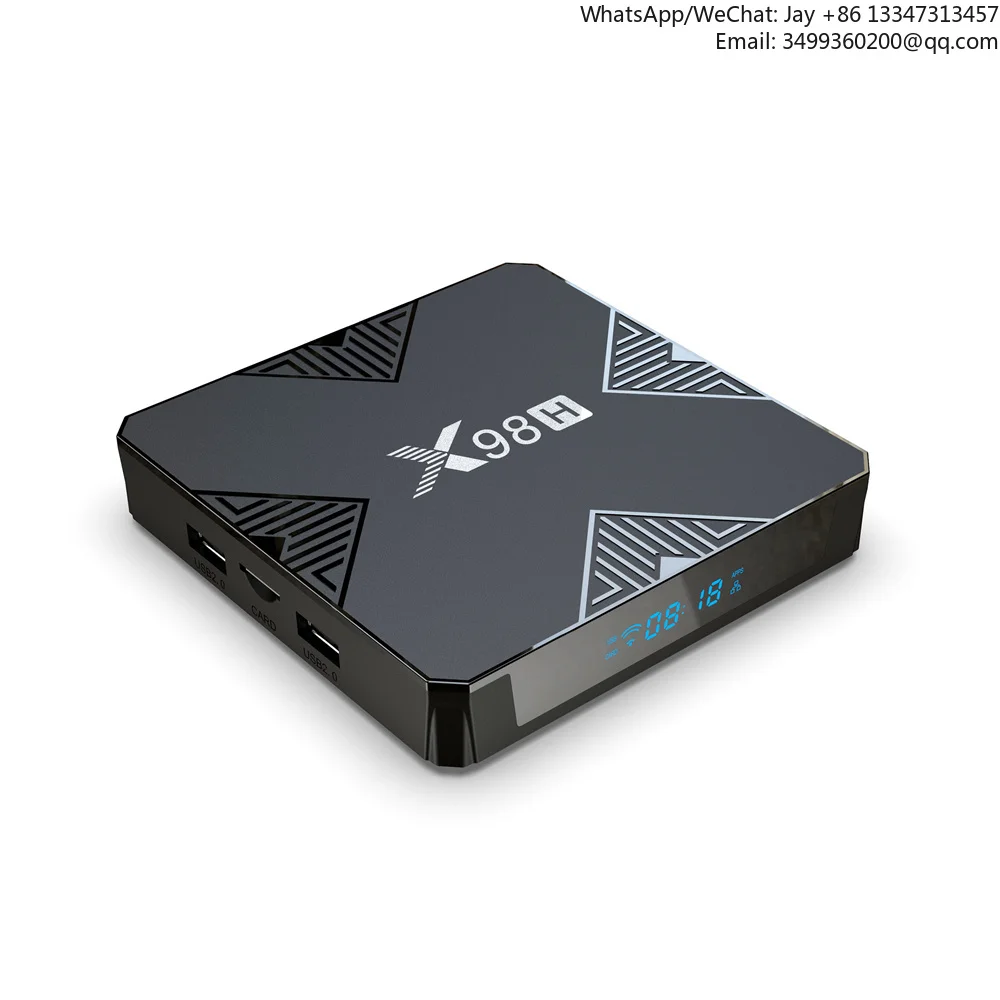 

ТВ-приставка X98H Android TV Box Allwinner H618 4GB 32GB 4K с поддержкой потоковой передачи, WiFi6, IPTV, OTT и Gigabit Ethernet