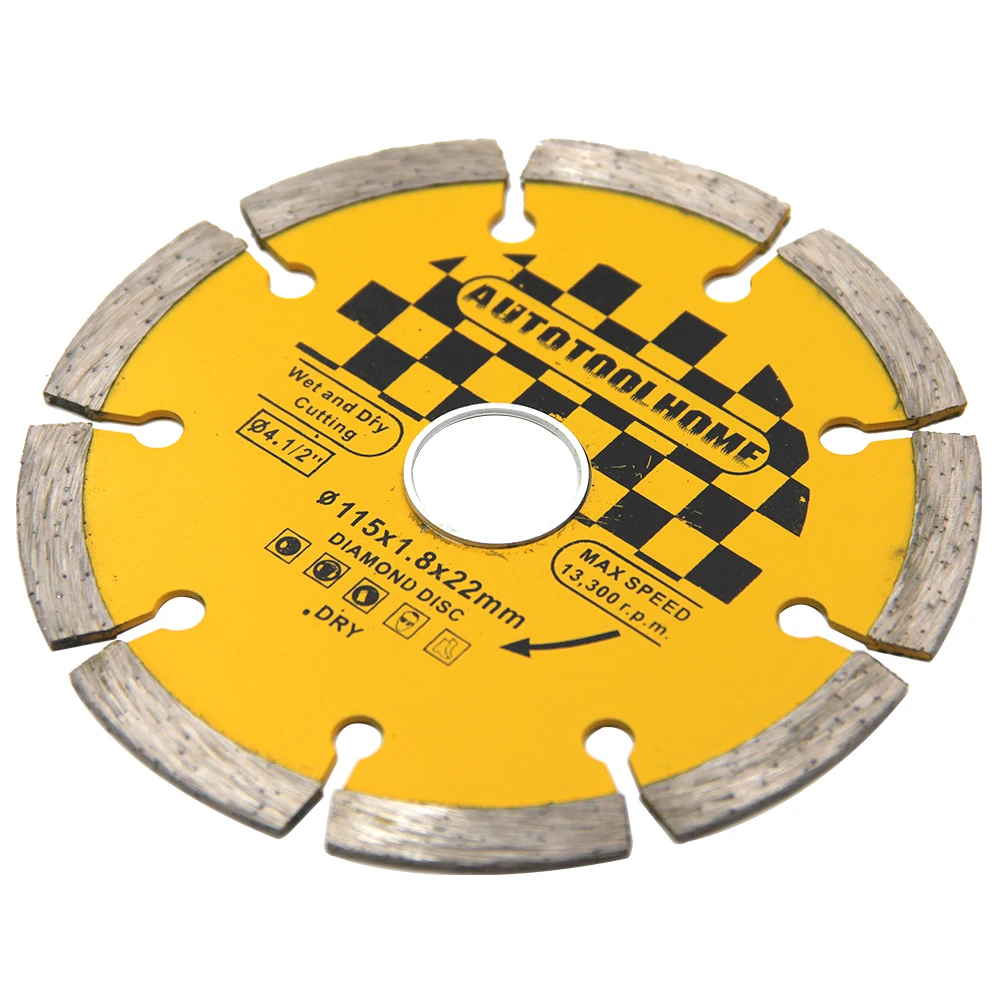 115mm Diamond Dry Grooved Wall Breaking Saw Blade Granite Marble Cutting Blade Concrete Stone Diamond Dry Slicing Tool 