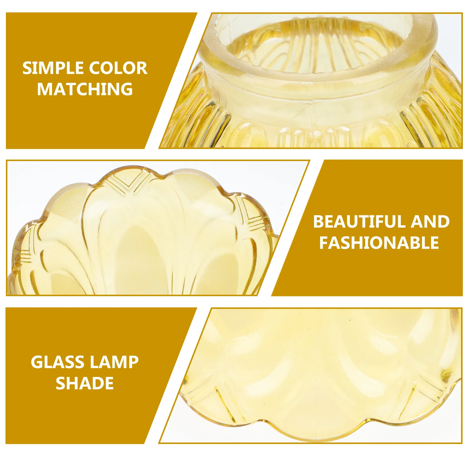 

Exquisite Glass Lampshade Safe Healthy Material Soft Light Eye Protection Decorative Accessory Glass Lamp Shade