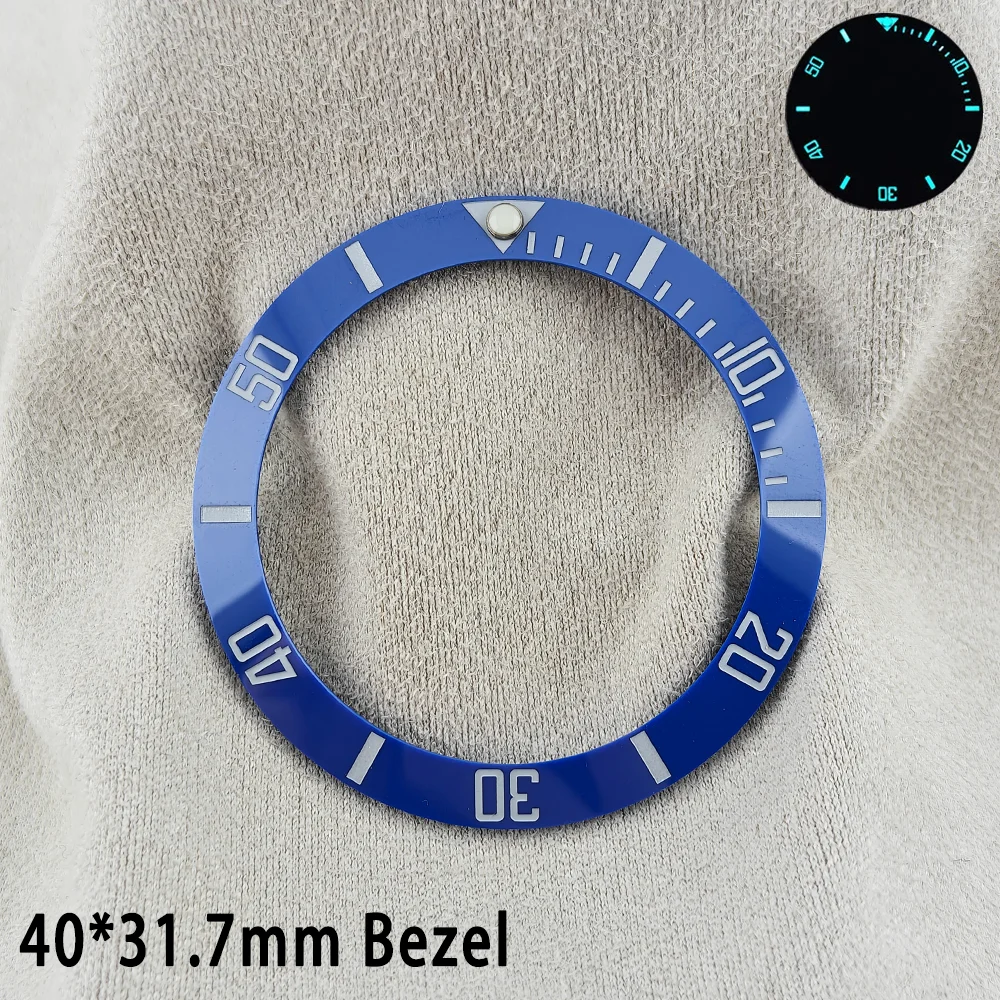 ForgeLink 40mm Lünetteneinlagen GMT Uhrenlünette 40mm * 31,7mm Keramik-Lünetteneinlage Passend für 42mm bis 44mm Taucheruhrengehäuse Uhrenring – Detail 22