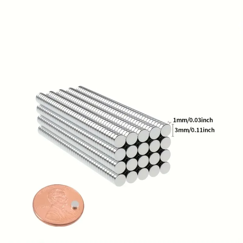 Mini 3mmX1mm Small Round Magnet 0.118 