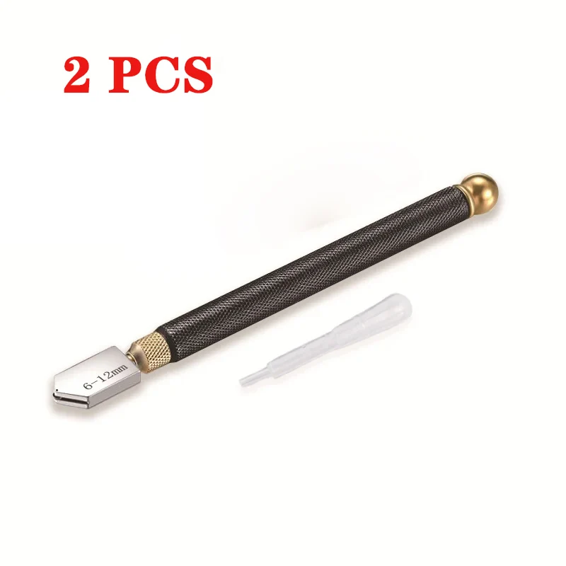 2PC Glass Knife Household Manual Multifunctional Tile Cutter Diamond Cut Thick Glass Roller Type Special Push Knife Manual Tools