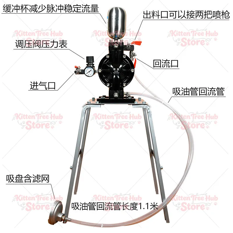 Pneumatic  Steam Oil Pump Oil Pumping Glue A-10 Ink High Pressure Painting Special Air