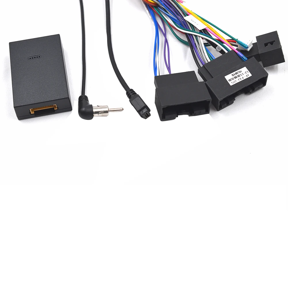 Roadwise-arnés de cableado de alimentación Canbus Box, adaptador de Cable de alimentación Android de 16 pines para Ford Fiesta MK6 09-11 11-12 13-18