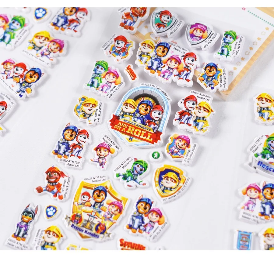 1PCS Cute Bubble 3D PAW Patrol Cartoon Sticker Decoration Suitcase Scrapbooking Phone Laptop Stationery Kid\'s Toy Sticker