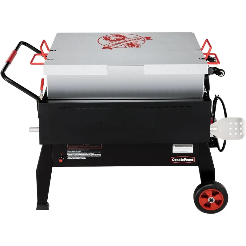 CFB2001 150 QT Crawfish Boiler, Outdoor Double Sack Propane Gas Cooker with Folding Cylinder Mounting Bracket and Stirring