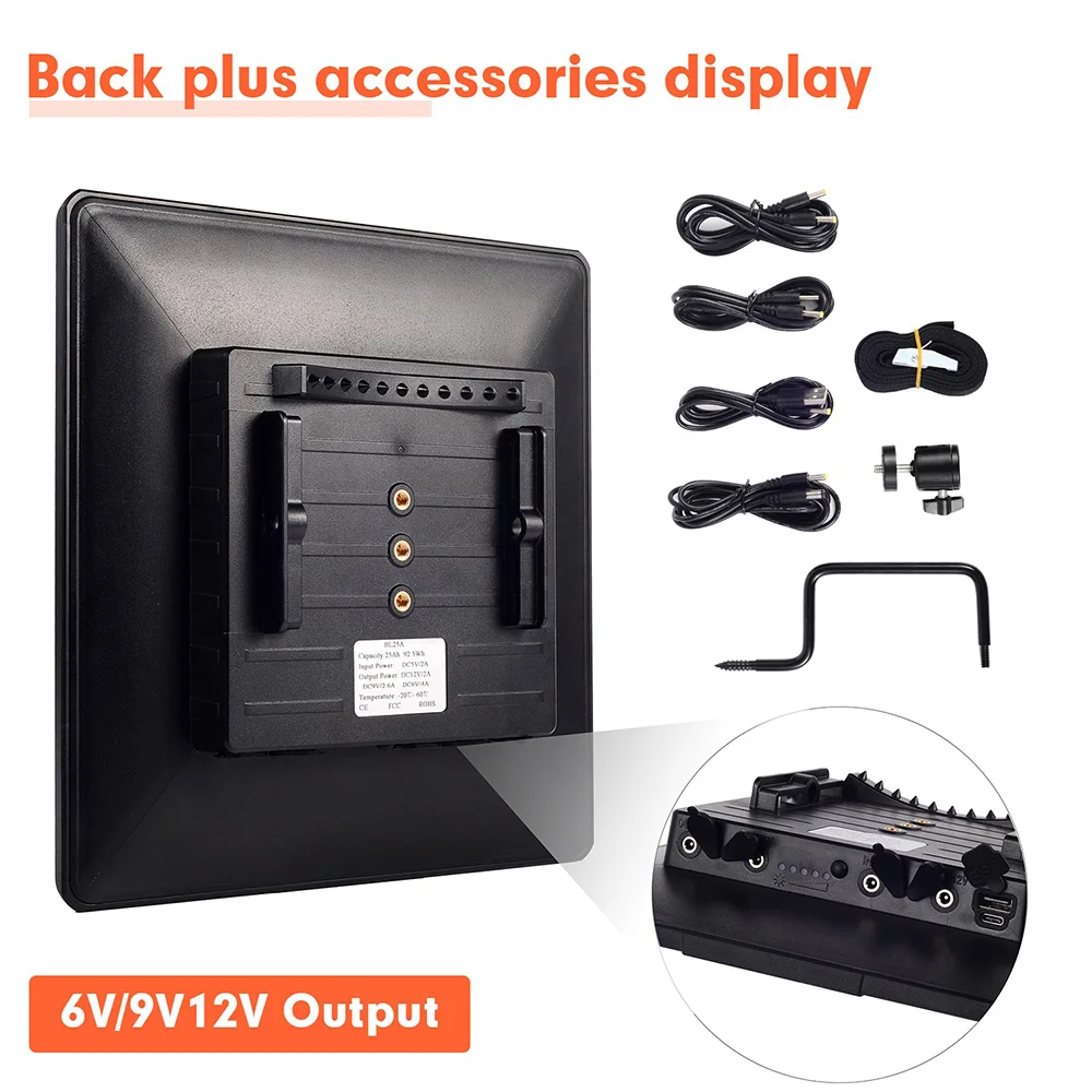 25000mah 10W High Efficiency Charger 12v Solar Panel For Camera Outdoor Solar Panel With Battery For CCTV Hunting Trail Camera view 3