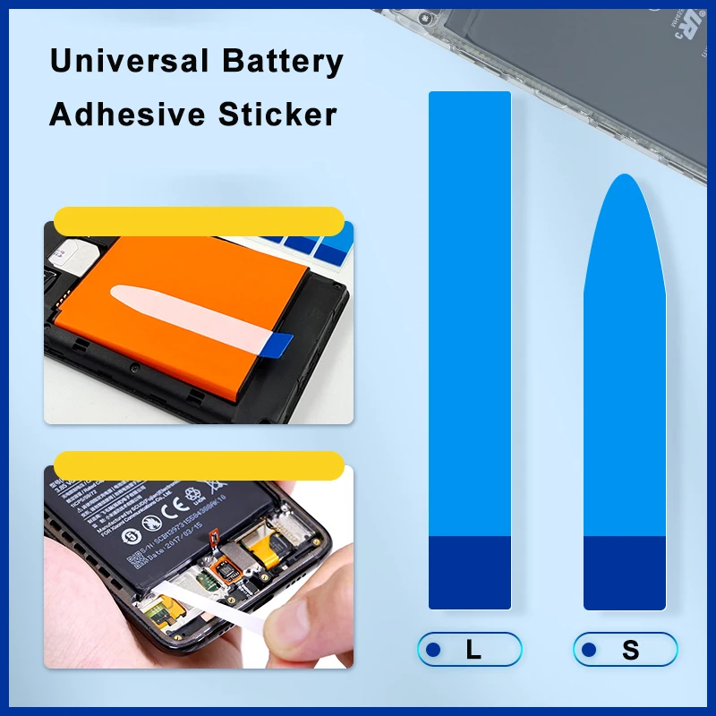 

2500pcs Universal Battery Adhesive Sticker Easy to Pull Trackless Tape Strip For iPhone/Huawei Battery Glue Tape Strip Tab