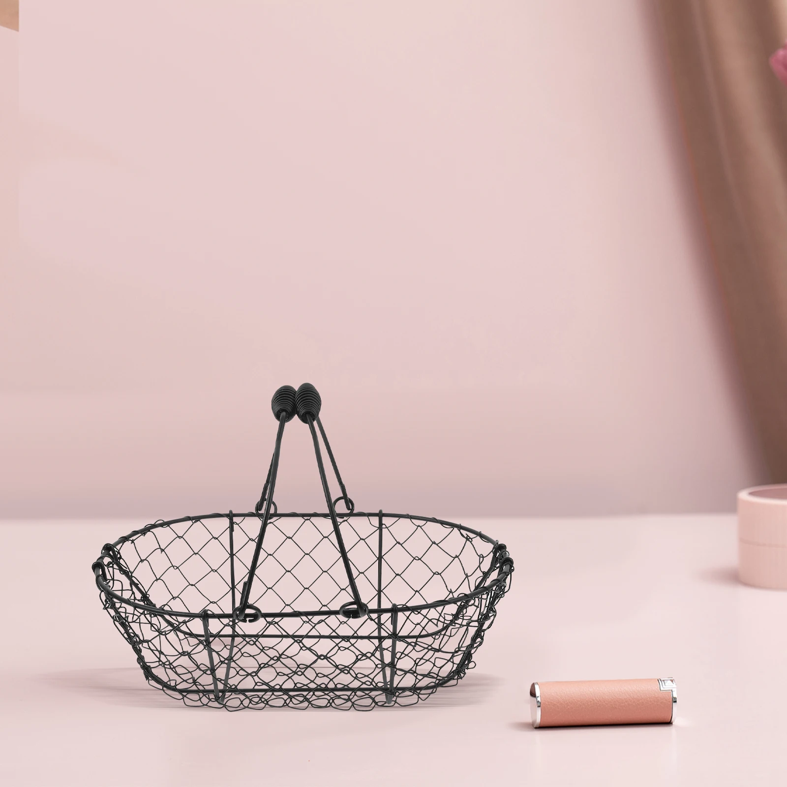 

Wire Egg For Fresh Eggs Iron Storage Baskets Vintage Baskets With Handles Metal Fruit Vegetable Organizer