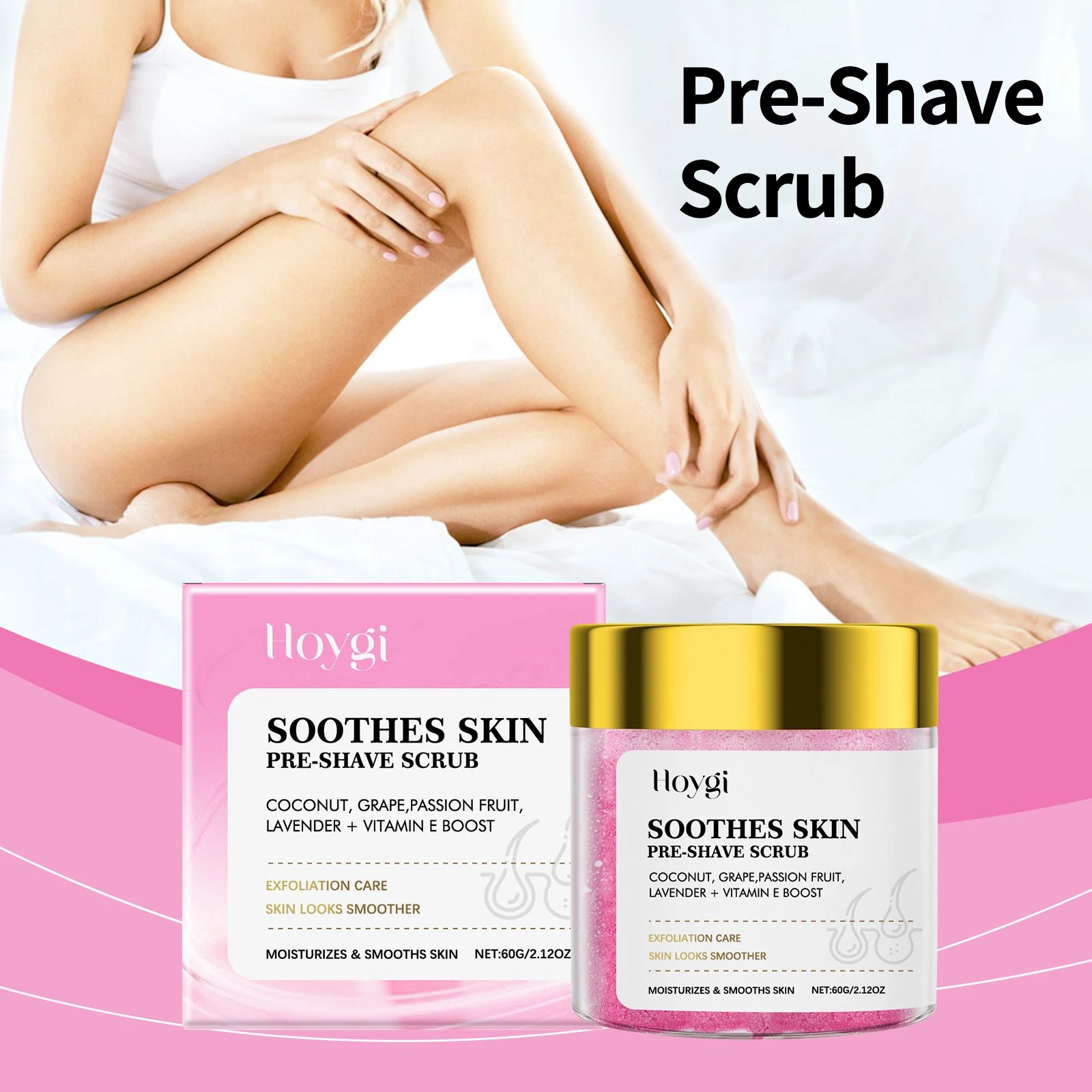 Pre Shave Scrub Exfoliation Remove Dead Skin Smoothing Moisturizing Gentle Cleansing Improve Roughness Skin After Shaving Care