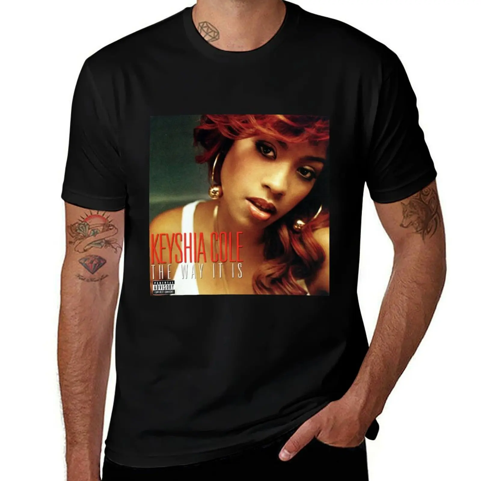 

Keyshia Cole the way it is T-Shirt black cotton t-shirt plain for man package cotton t shirts high quality T-Shirt
