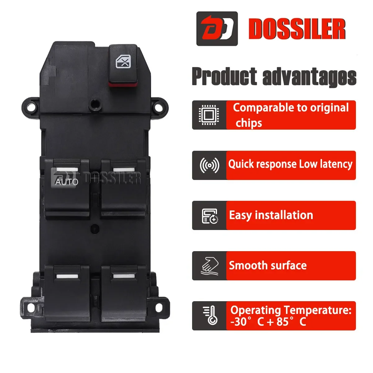 35750-TM0-F01 Dossiler F01 For Honda City Fit 2009 2010 2012 2013 2014 Lifter Control Button Electric Master Window Switch