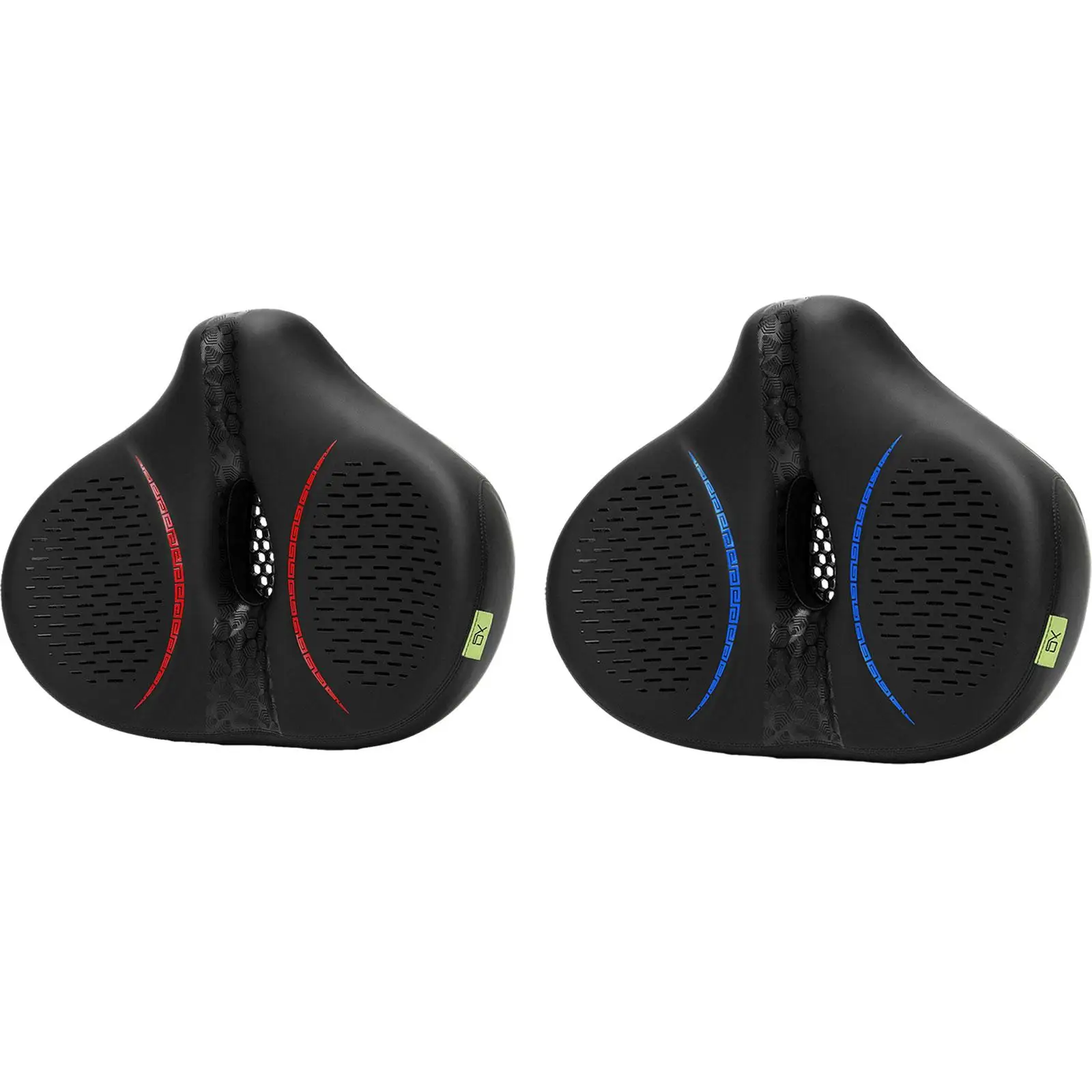 Bicycle Seat Cycling Saddle Wide Waterproof Short Nose Universal Fit PU Stationary Bike Comfort Bike Seat Cushion Bike Saddle