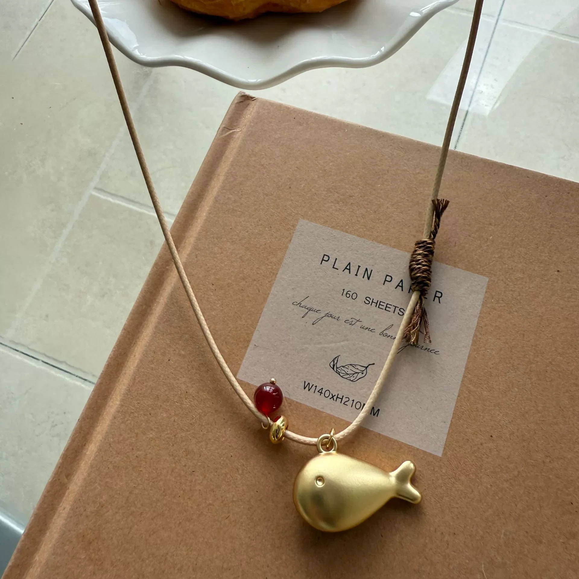 Adjustable Cute Golden Fish Necklace for Women - Fashion Jewelry