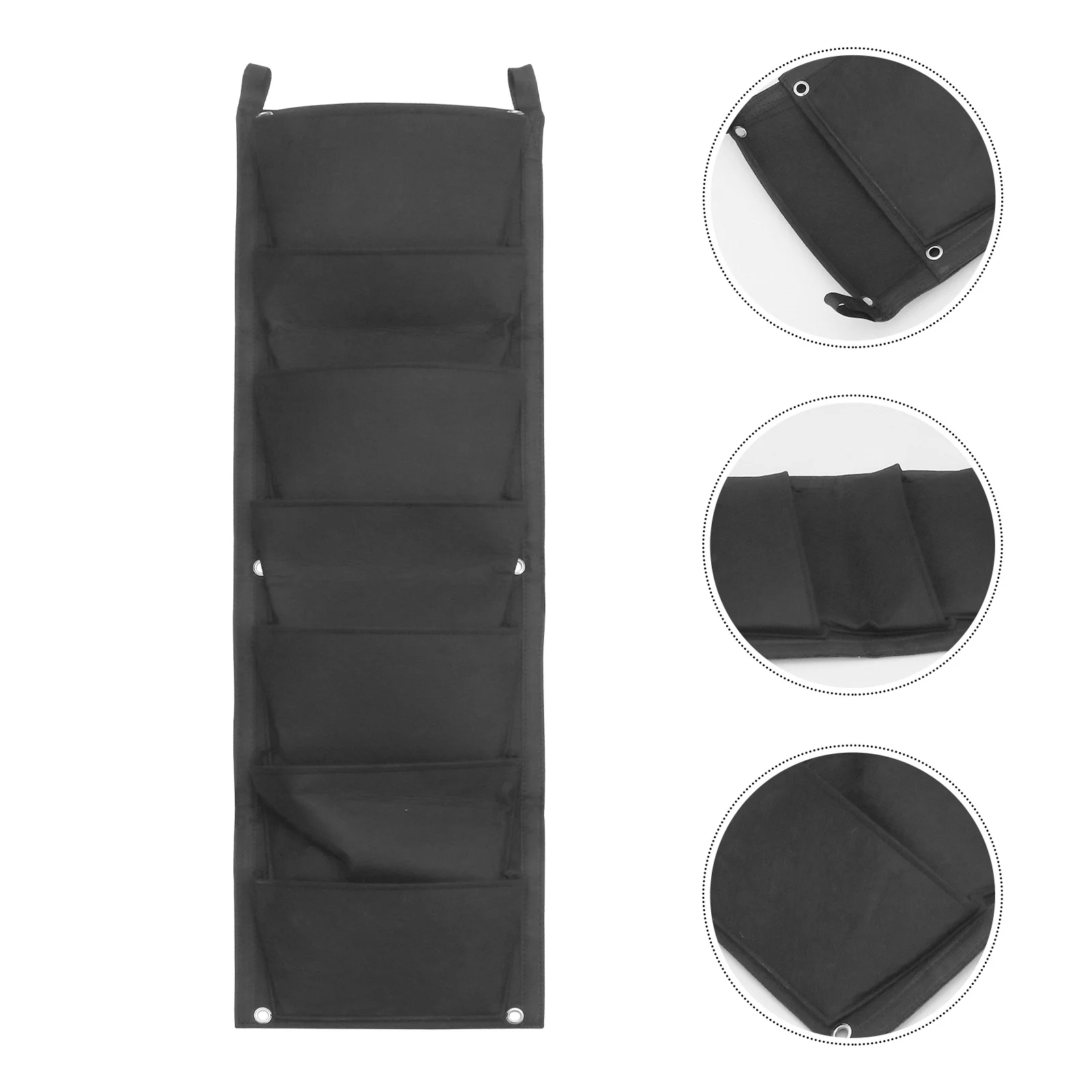 

2Pcs Felt Cloth Planting Bag Nonwoven Wallmounted Green Environmental Protection Breathable Durable Degradable Hanging Flower