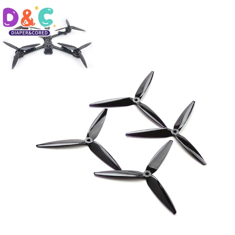 4PCS For Mark4 7inch APEX 7inch FPV RC Drone 7X4X3 7040 7inch 3 Blade/-blade Propeller (2CW+2CCW)  Carbonate