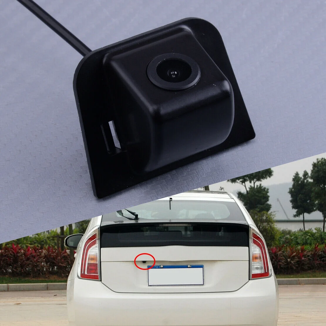 A09E-Car Reversing Rear View Camera Backup Parking Kit Fit For Toyota Prius 2012