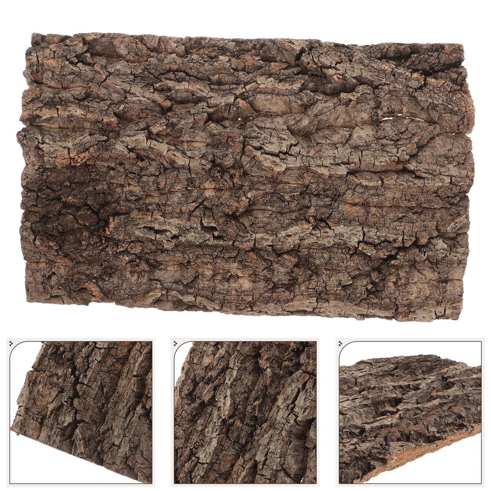 

Cork Bark Decorative Board Natural Tree Background for Terrarium Aquarium Reptile Habitat Leopard Gecko Tank Bearded Dragon