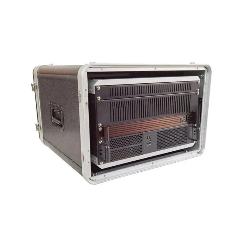 

Plastic shock-absorbing air box, vehicle cabinet, radio and television server integrated rack box