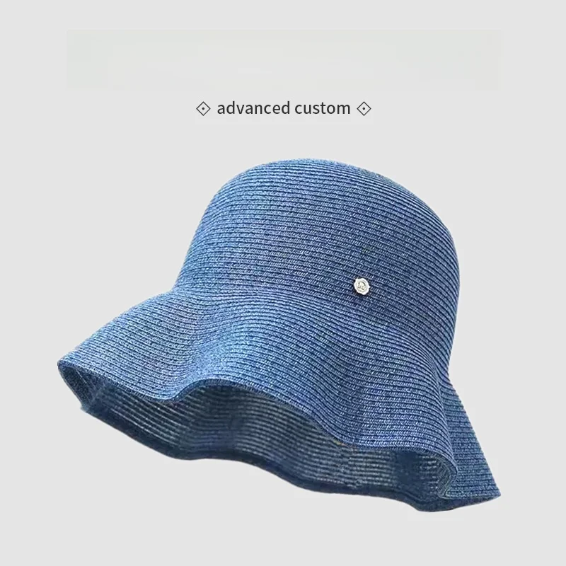 chapeau-de-pecheur-elegant-et-simple-en-paille-tressee-pour-femme-pliable-pare-soleil-d'ete-chapeau-de-plage-decontracte-et-respirant-a-large-bord