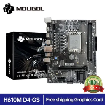 MONGOL H610M Gaming Motherboard HDMI DP DDR4 LGA1700 Desktop Motherboard for Intel 12th Gen Core CPU (12100F/12)) Supports M.2 NVME