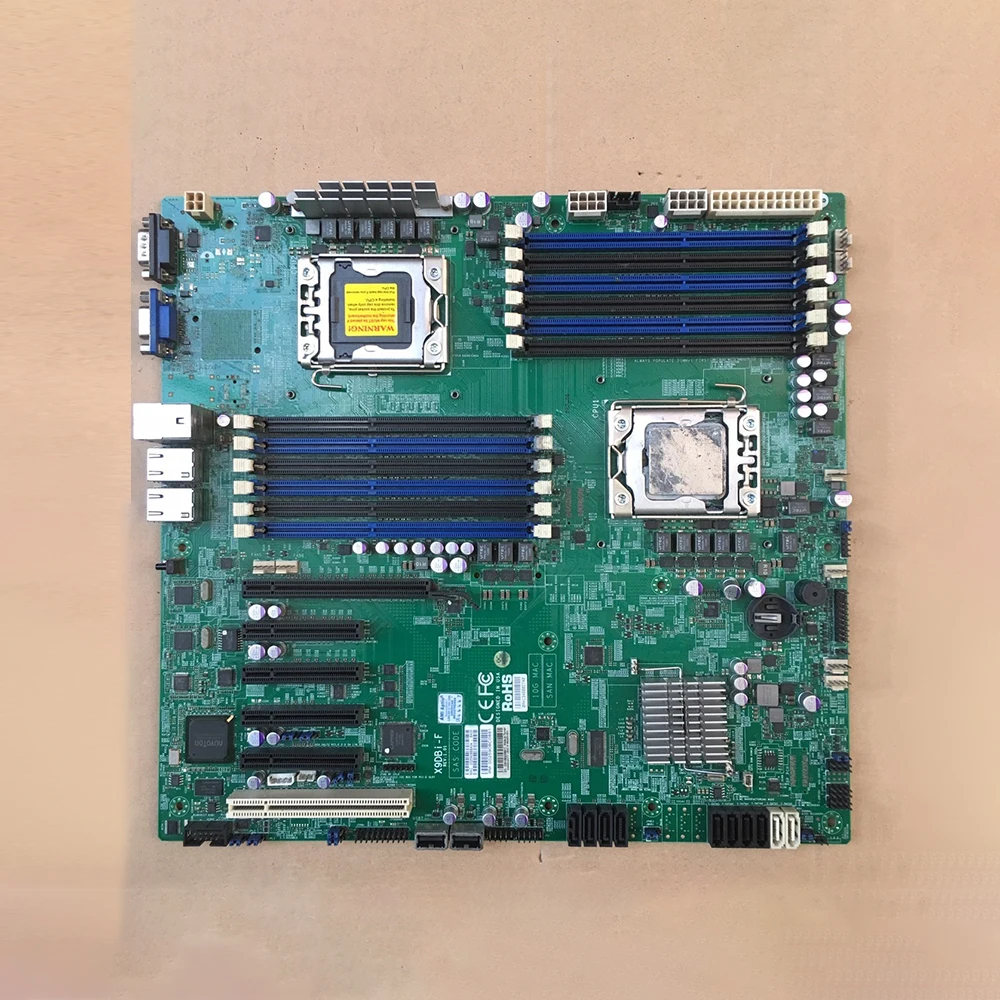 X9DBi-F للوحة الأم Supermicro ذات الخادم المزدوج معالج Xeon E5-2400 v2 LGA1356 DDR3