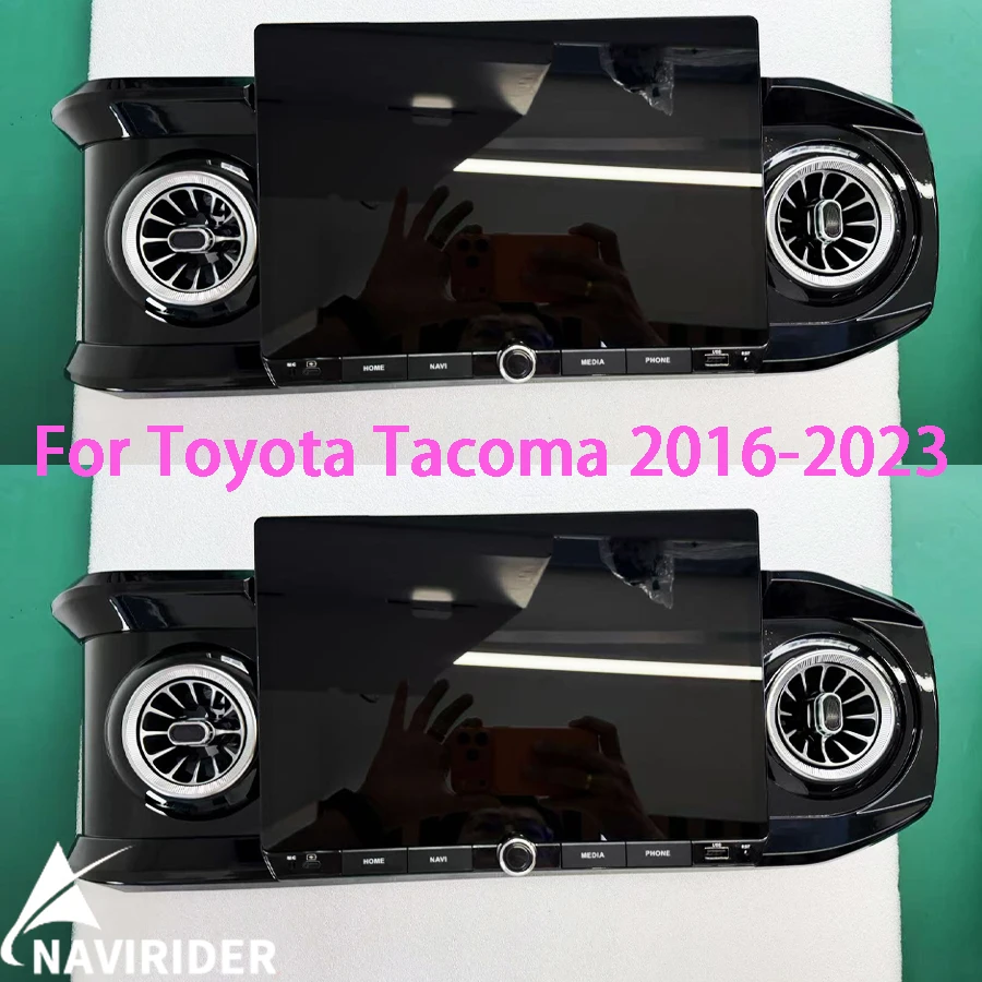 12.5INCH Android 15 Multimídia Video Player Carplay Car Radio For Toyota Tacoma 2016-2023 RDS BT 4G WIFI   Navigation Stereo HU