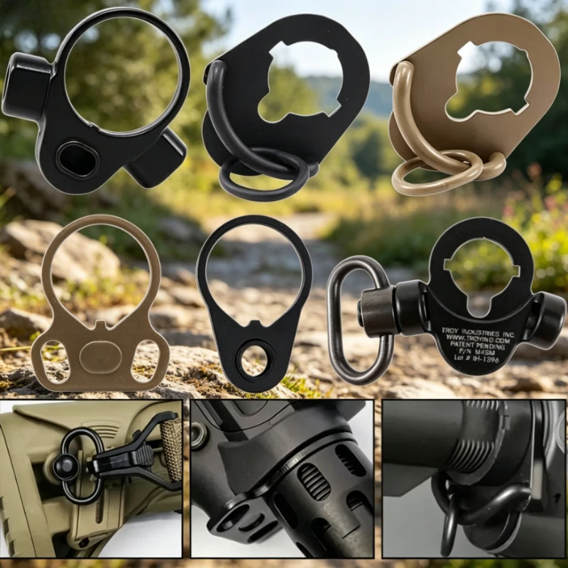 2026 NEW QD Quick Detach Sling Mount Swivel Adapter Metal Single Dual Point Strap Connector for Outdoor Sport Model Parts