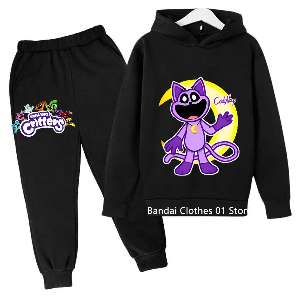 

Anime Smiling Critters Spring Fall Boys & Girls Children's Cotton Hoodie + Pants High Quality Stylish Design Stretchy Sportswear