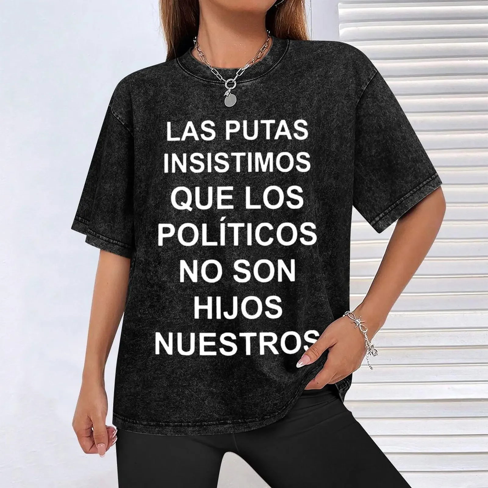 Las Putas Insistimos Que Los Politicos No Son Hijas Nuestros Paris Racing تي شيرت عرق kawaii الملابس تي شيرت للرجال القطن