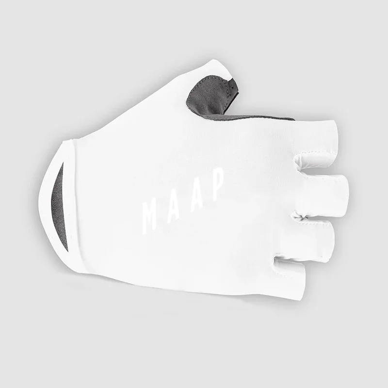 2021 White Half Finger Cycling Gloves - Men Women's Mountain Bike Gloves - Breathable Non-slip Sports Glove