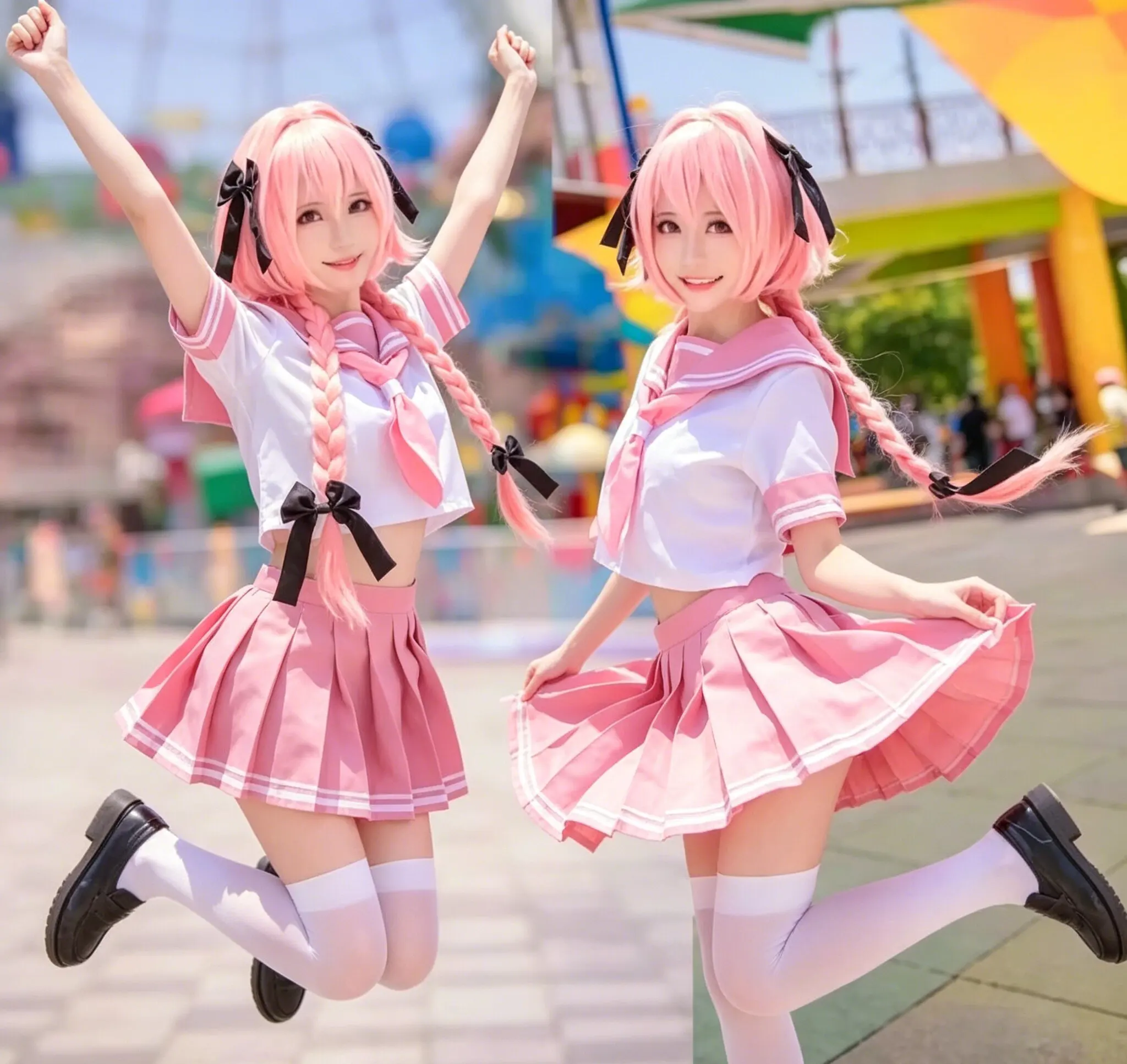 Nouvelle tenue de cosplay Astolfo de Fate Apocrypha pour homme, uniforme scolaire JK, costume de marin pour femme, tenue d'anime pour fête d'Halloween