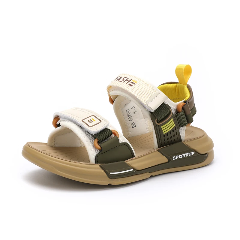 

New Children Shoes Boys Sandals Summer Casual Sports Outdoor Non-slip Kids Sneakers Print Fashion Flat Sole Boy Shoes Size 26-37