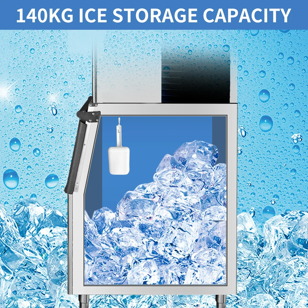 High Capacity Commercial Automatic Cube Ice Maker Machine Big Output Ice Cube Making Machine Factory Price