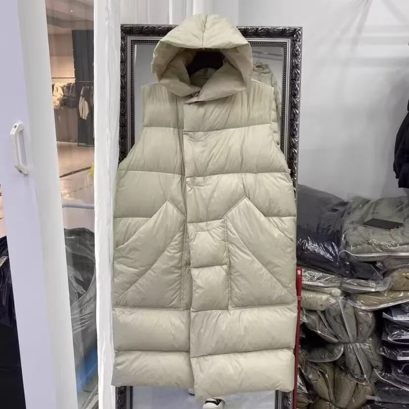 Gilet Long à capuche pour femme, ample, pour les déplacements, nouvelle collection automne et hiver 2025