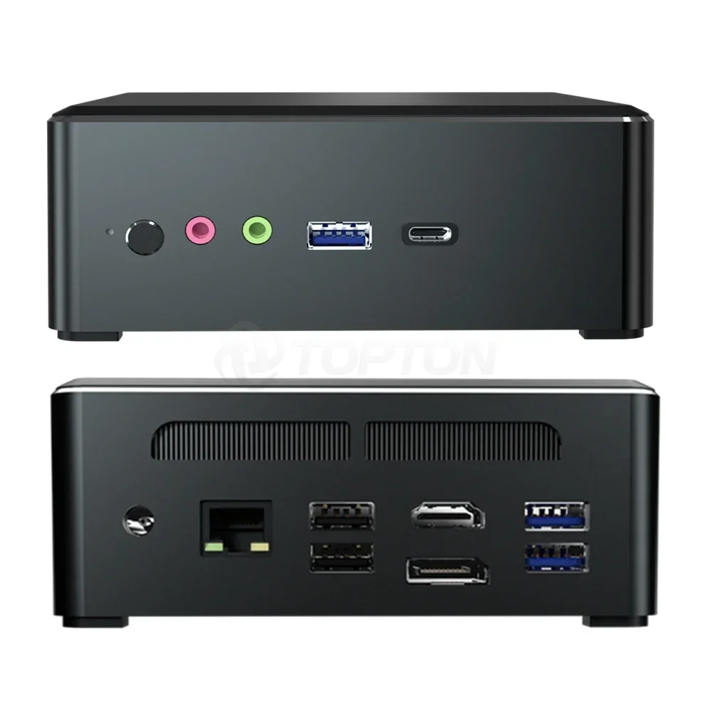Wholesale AMD Mini PC R7 2700U Barebone System Vega 10 Graphic Desktop Window10/11 2*DDR4 M.2 NVMe Gaming Computer Hardware