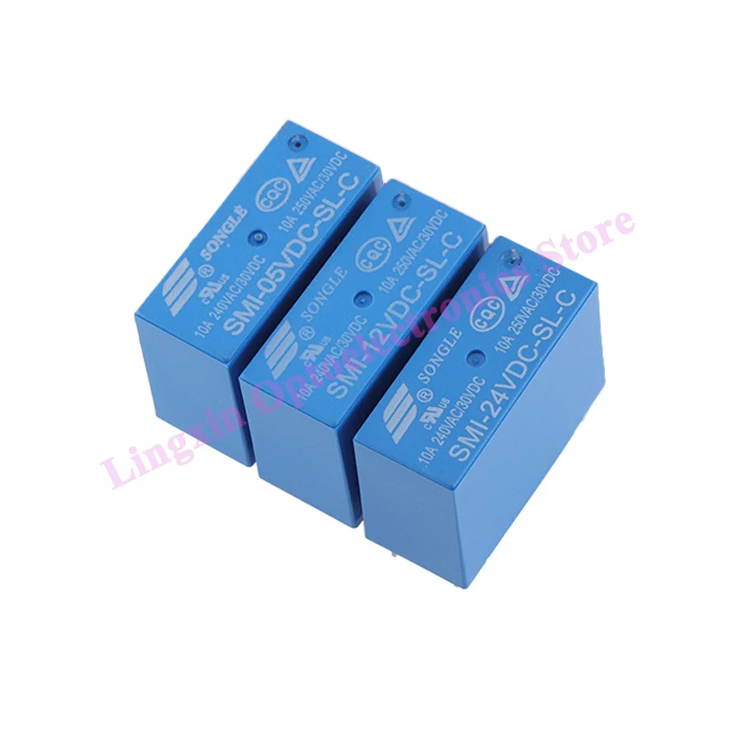 5Pcs SMIH-05VDC-SL-C SMIH-12VDC-SL-C SMIH-24VDC-SL-C Relays 05 12 24 V 250V 16A 8PIN SMIH-05V 12V 24VDC-SL-A 6Pin Original Relay