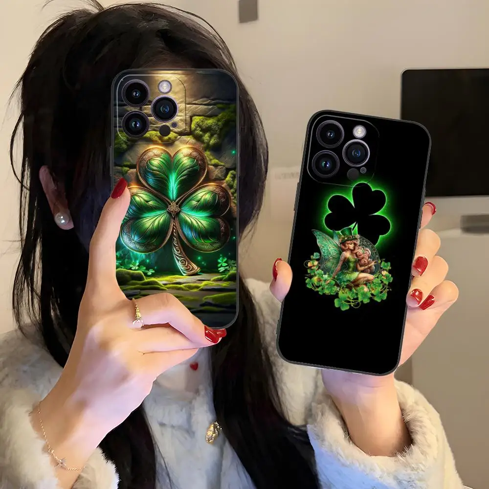 

Saint Patrick's Day Phone Case for iPhone 17 16 15 14 13 12 11 X XR XS 8 7 Air Pro Max Plus Mini Soft TPU Shockproof Cover