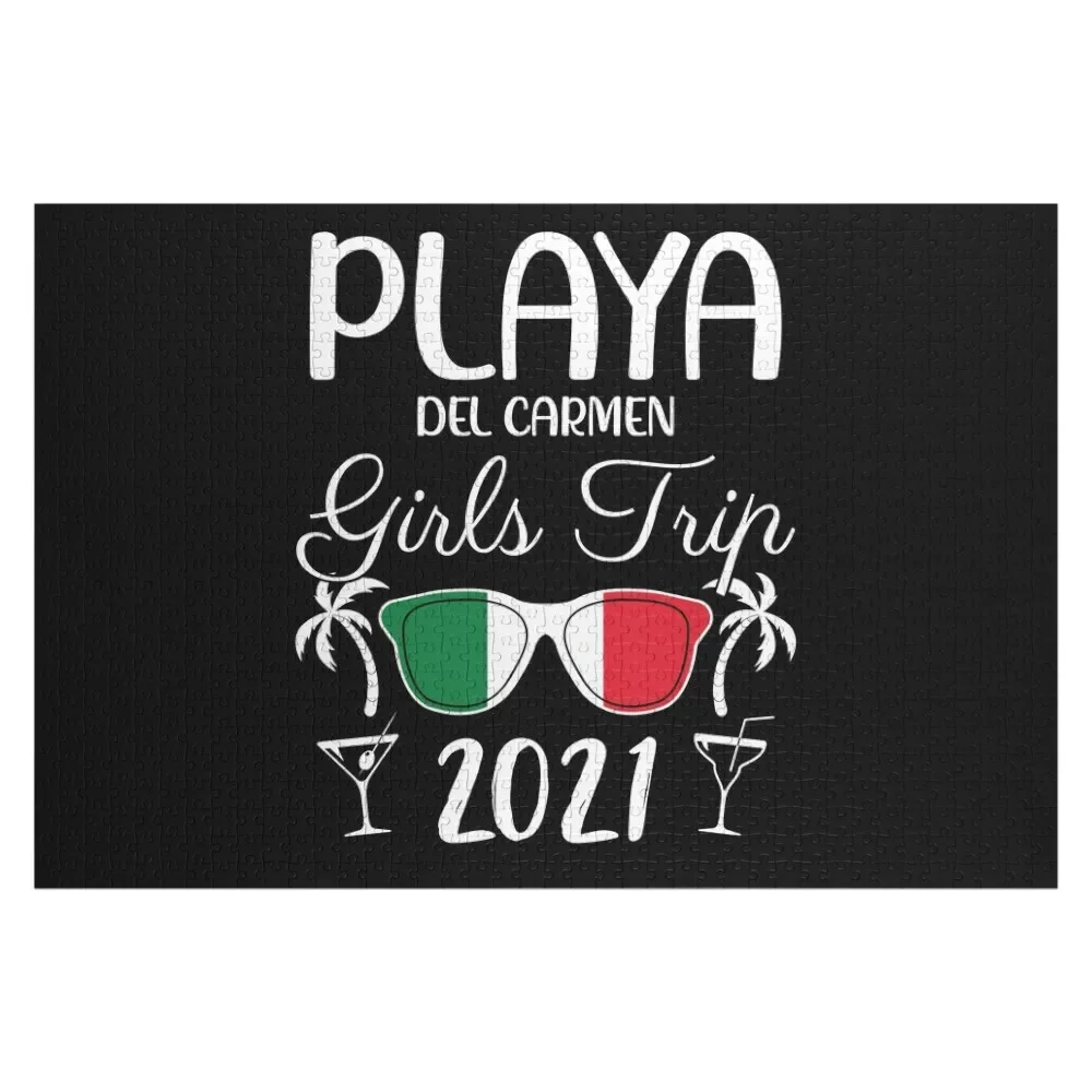 Bachelorette Playa Del Carmen Mexico Girls Trip 2021 design Jigsaw Puzzle Personalized Gift Personalized Gifts Puzzle