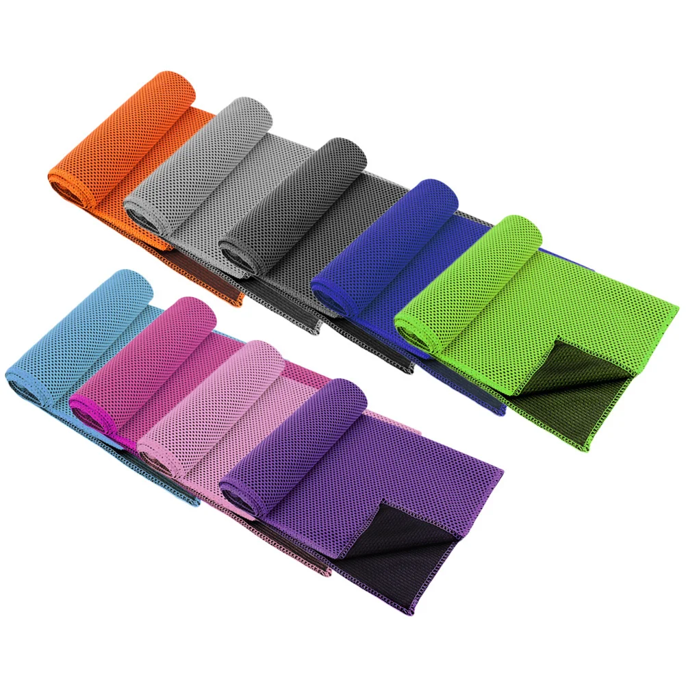 

9 Pcs Sports Towel Moisture-wicking Chilled Magical Washable Cool Polyester Quick Dry Gym Skin-friendly Easy-to-clean