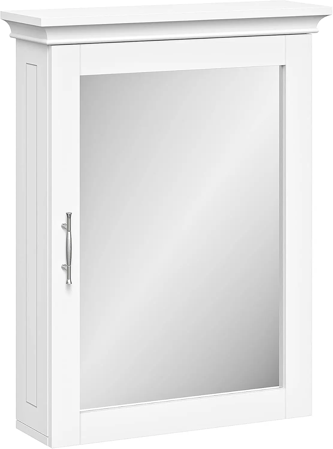 

Wall Cabinet with Mirror and Adjustable Shelf, Soft-Close Hinges, Bathroom Storage Cabinet