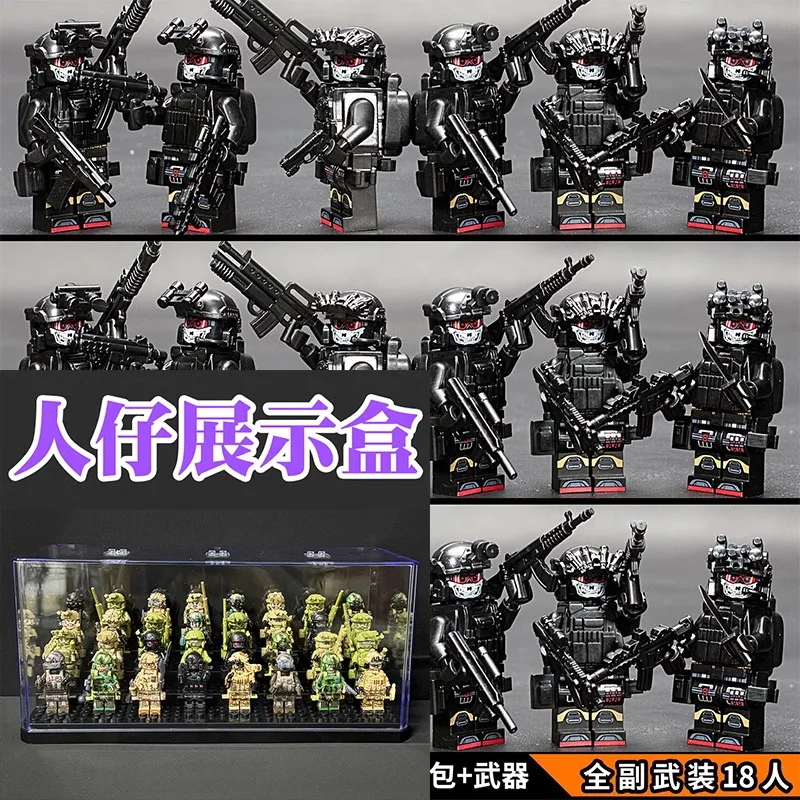 Neue Bausteine Veyron Special Police Delta Special Forces Kinderspielzeug Mini-Humanoid-Puppe Weihnachtsgeburtstagsgeschenk
