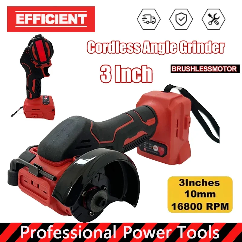 

For Milwaukee 18V Battery Cutting Grinding Cut OFF Tools Cordless Angle Grinder 3 Inch Polishing Machine Mini Diamond
